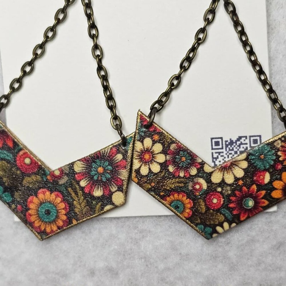 Handmade BOHO Double Sided earrings